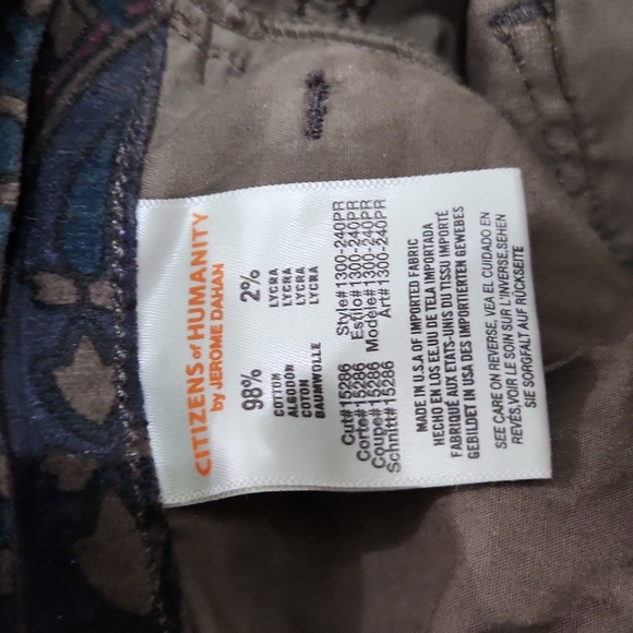 Citizens Of Humanity Paisley Soft Skinny Jean Pants Size 28 - Picture 8 of 11